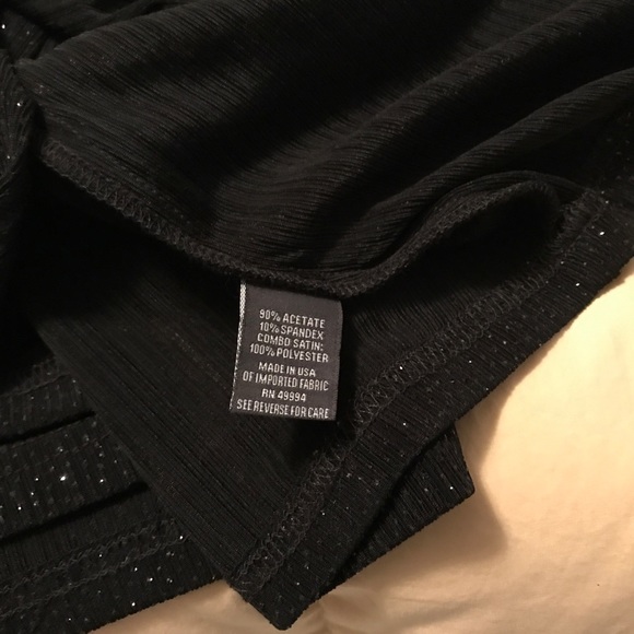 Dress Barn Woman Collection Black & Silver Top Looks like a Jacket/Tank 18W - Picture 8 of 8